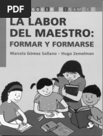 1 - La Labor Del Maestro FORMAR Y FORMARSE - Leer y Comprender