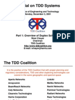 Tutorial On TDD System