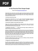 Download Tips Pencarian Pintar Dengan Google by Mas Hermanu SN9717143 doc pdf