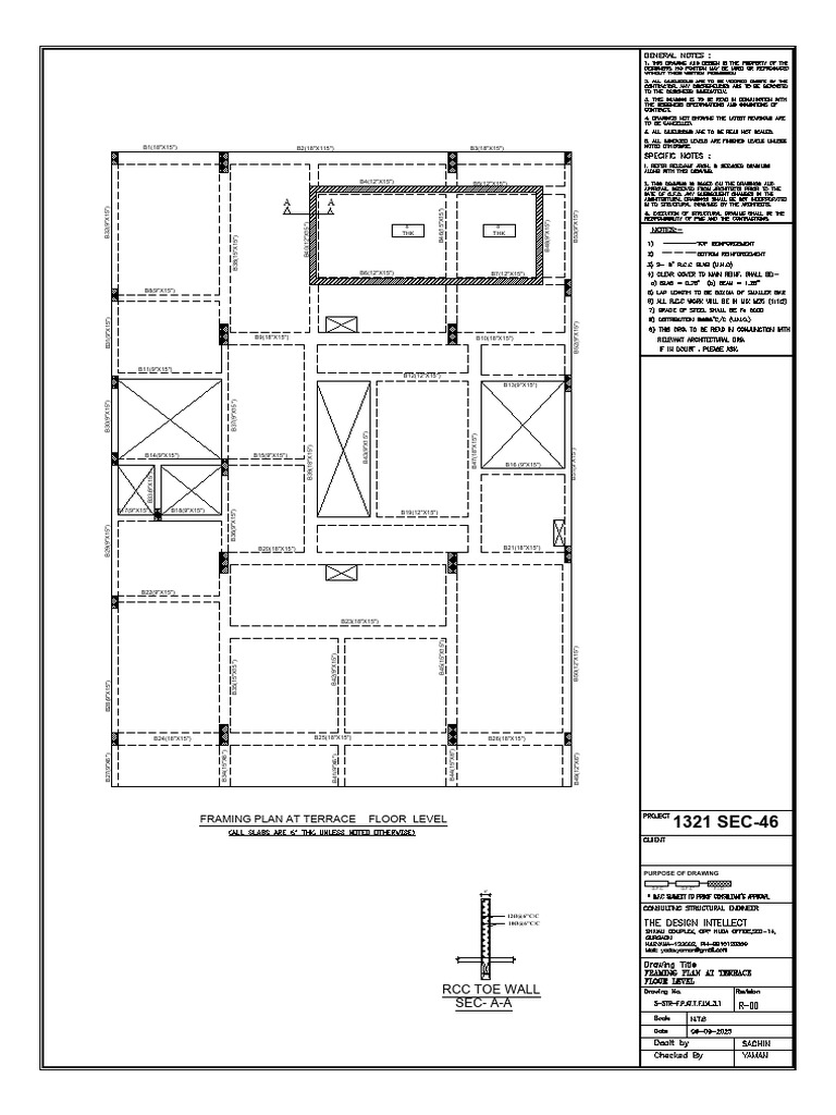 Framing Plan for Terrace Floor Level | PDF