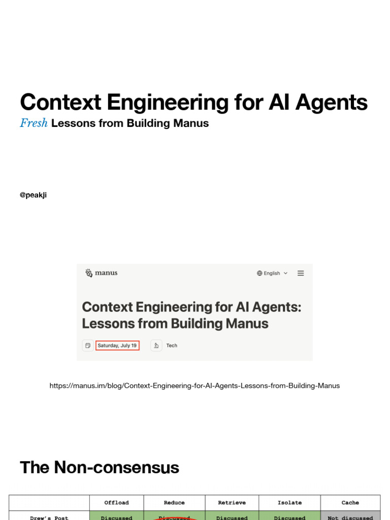 Manus Context Engineering LangChain Webinar | PDF | Information ...
