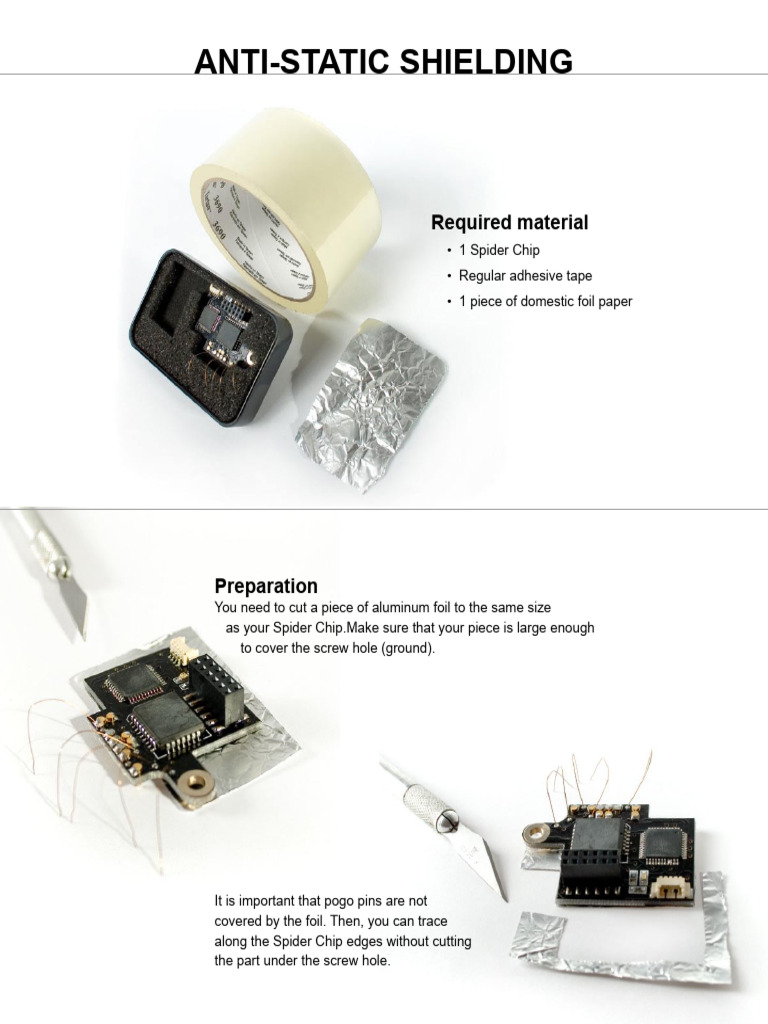 DIY Anti-Static Shield for Spider Chip | PDF