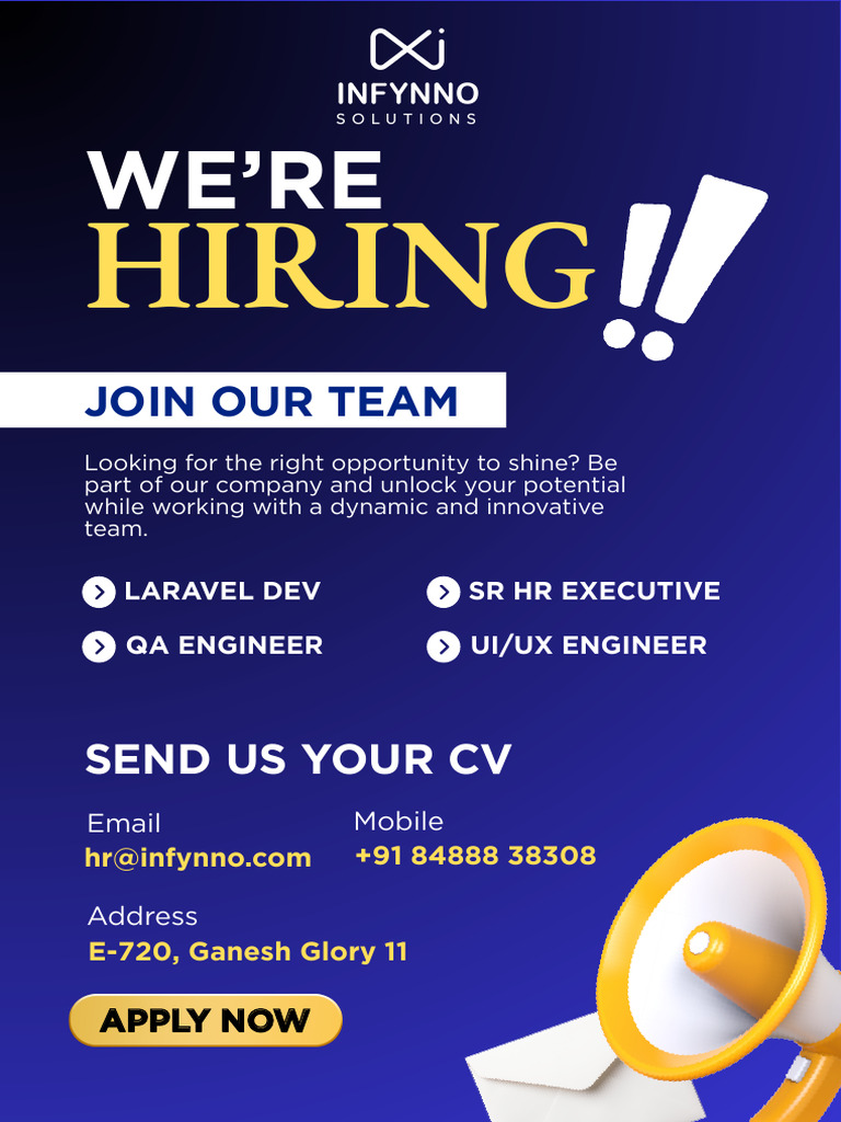 Join Our Team: Job Openings at Infynno | PDF
