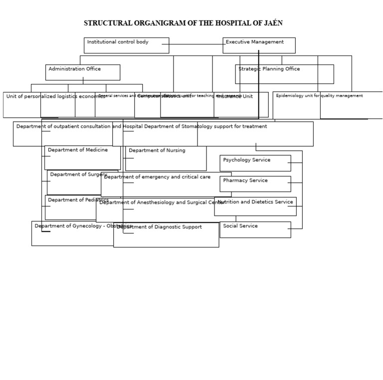 Hospital of Jaén Structural Org Chart | PDF