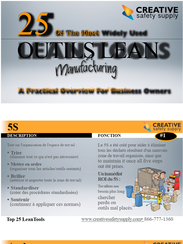 Top 25 Outils Lean pour Entreprises | PDF | Lean (production ...
