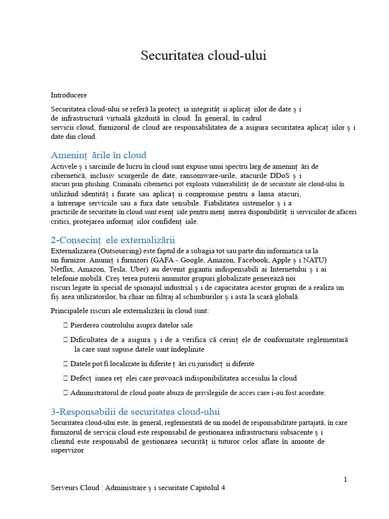 Curs TP Securitate Cloud Azure | PDF