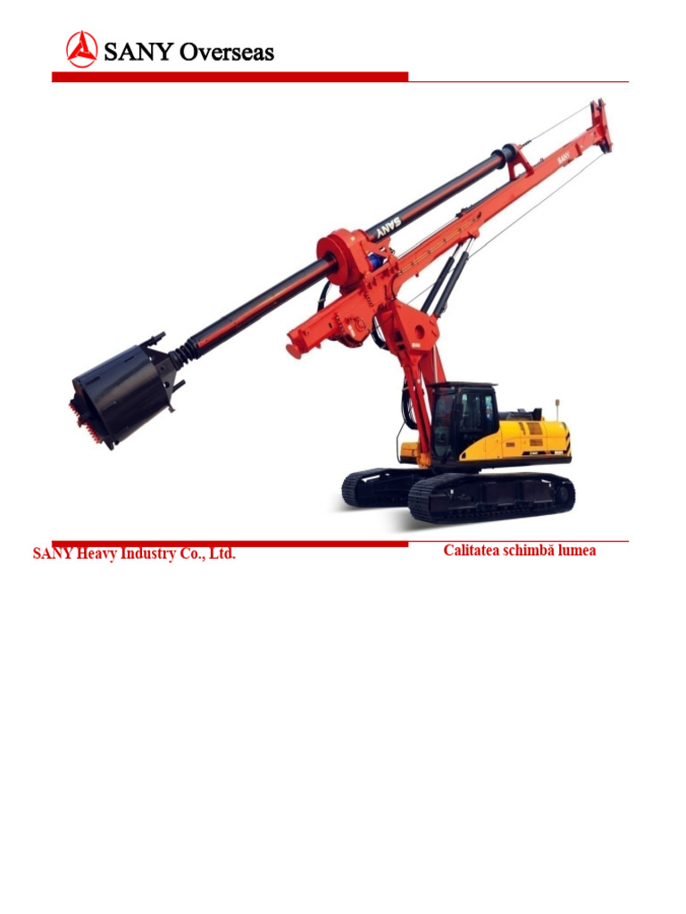 Sany Piling Rig | PDF