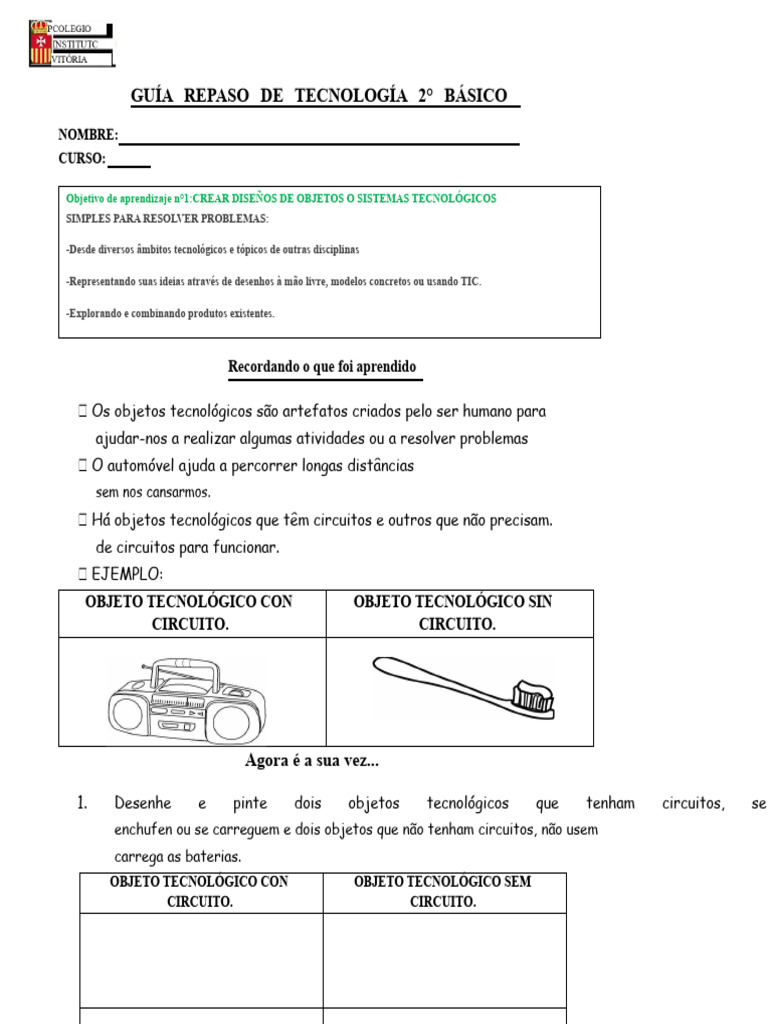 Guia de Tecnologia para 2º Básico | PDF