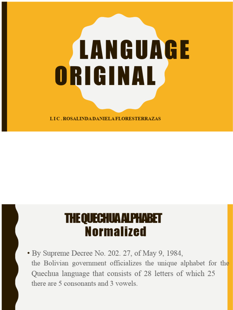 The Quechua Alphabet | PDF | Alphabet | Human Communication