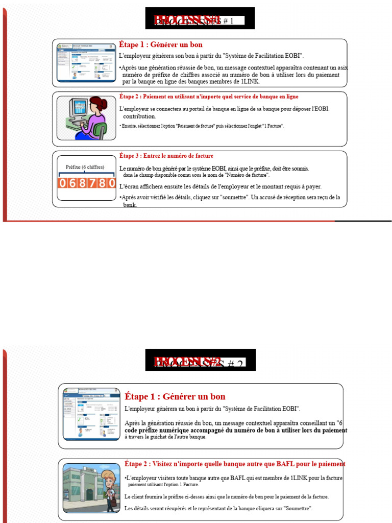Guide de Paiement EOBI en Ligne | PDF