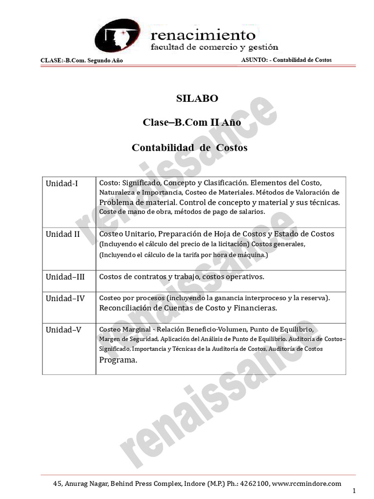 Guía Completa de Contabilidad de Costos | PDF | Contabilidad | Costo