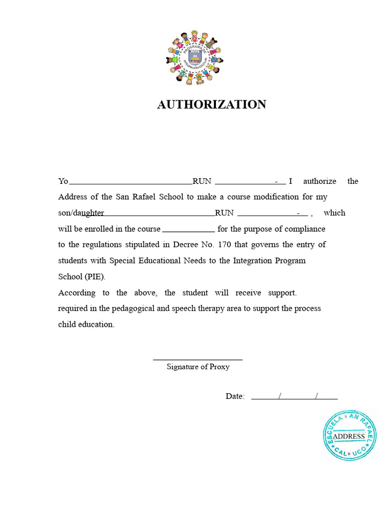Course Modification Authorization Form | PDF