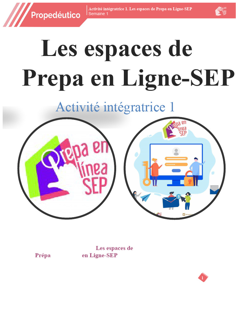 Les Places de Prépa en Ligne SEP PDF — free download
