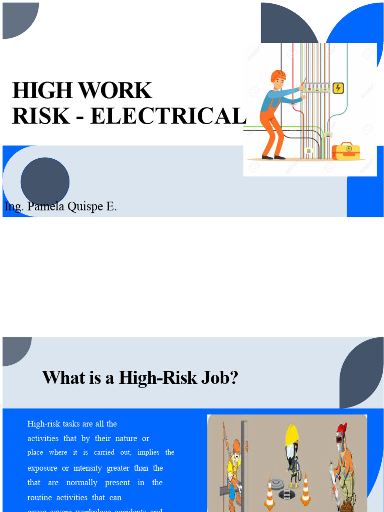 High-Risk Electrical Safety Guide | PDF | Electrical Wiring | Insulator ...