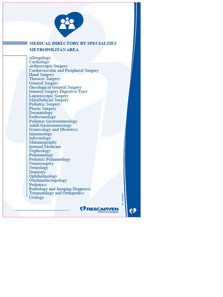 Comprehensive Medical Directory by Specialty | PDF | Medical ...
