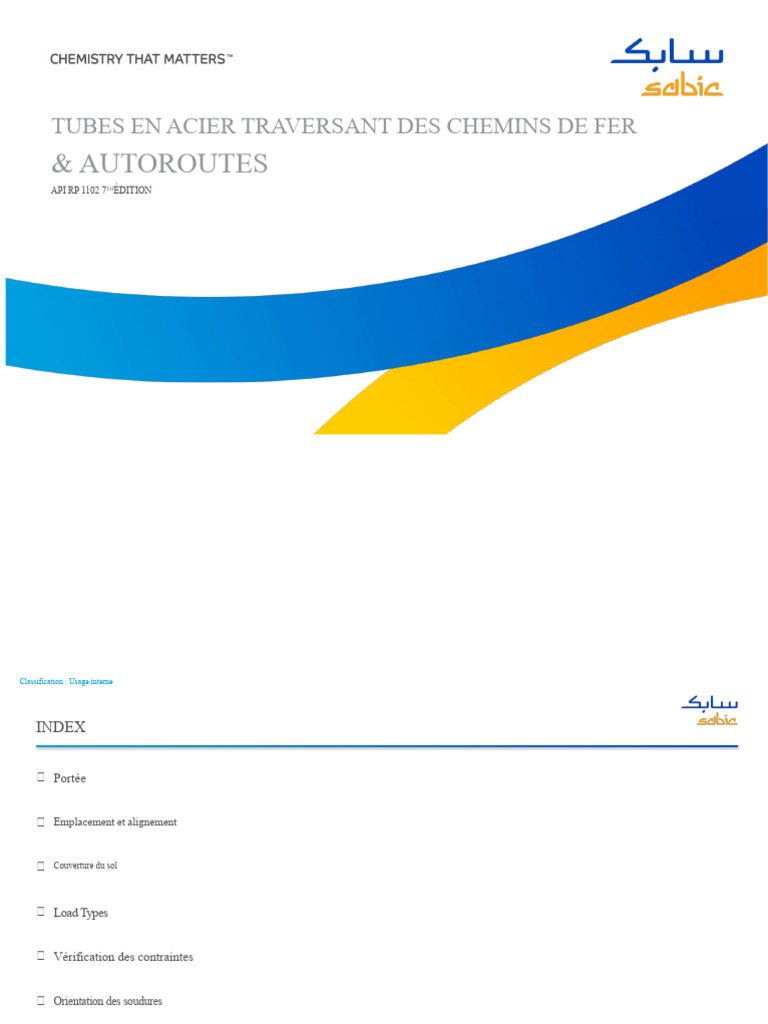 Norme API RP 1102 : Pipelines sous Routes | PDF | Tuyau | Fatigue ...