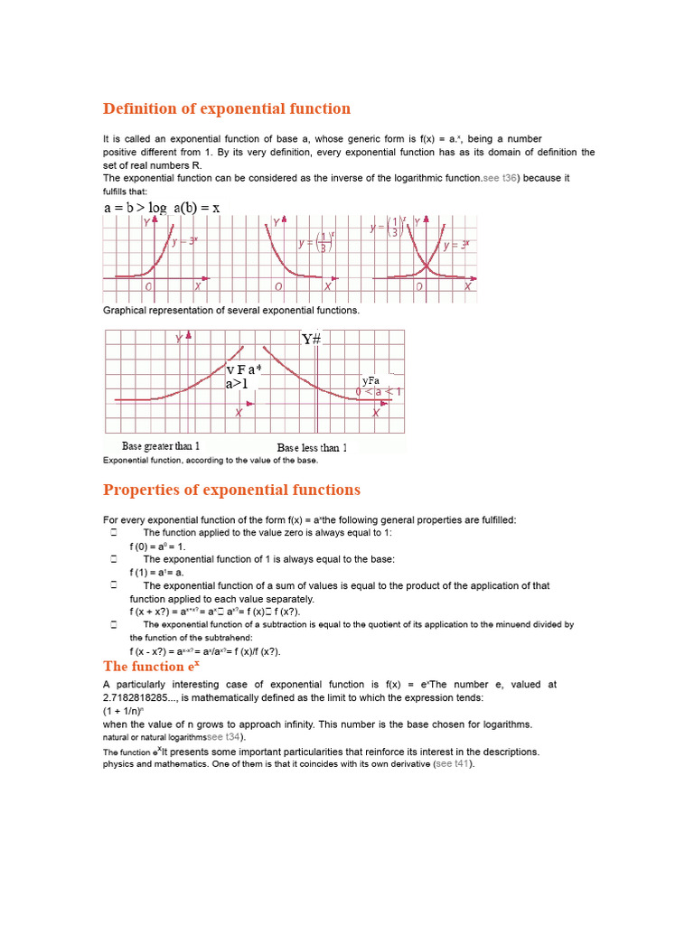 Definition of exponential function.docx | PDF | Function (Mathematics ...