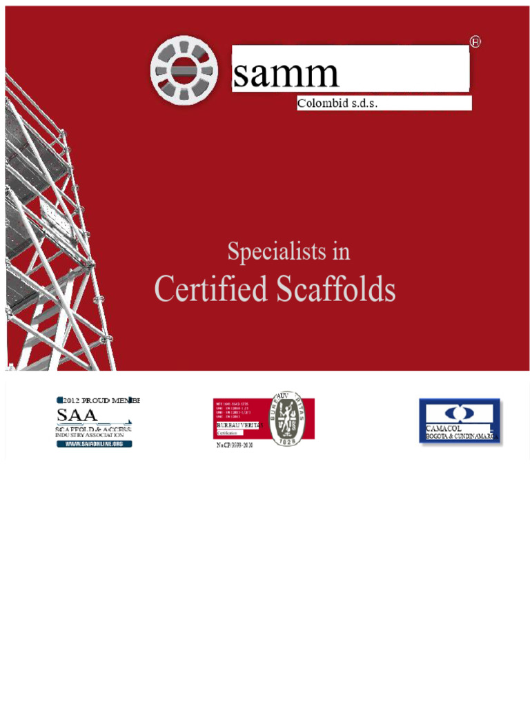 Samm Scaffold Certification | PDF