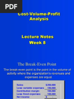 Download Cost Volume Profit Analysis Lecture Notes by Yang Muffins SN97174607 doc pdf