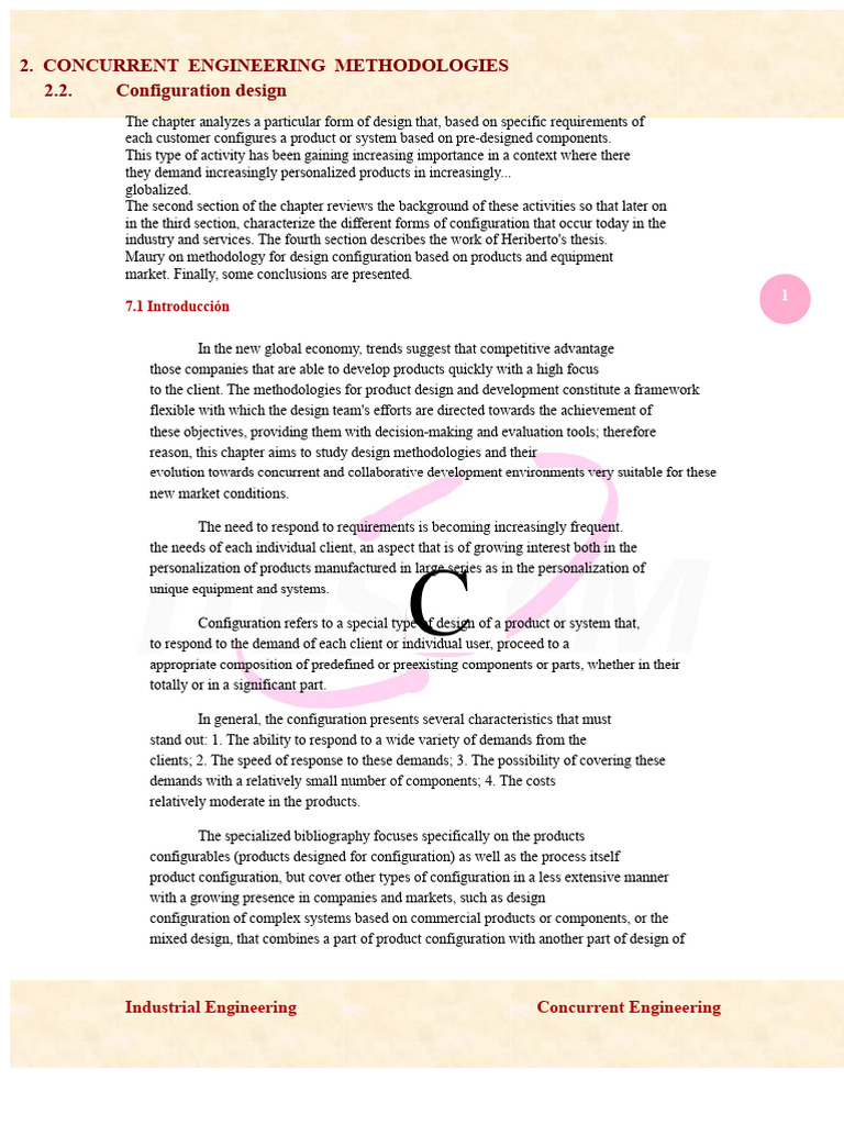 Configuration Design in Concurrent Engineering | PDF | System | Methodology