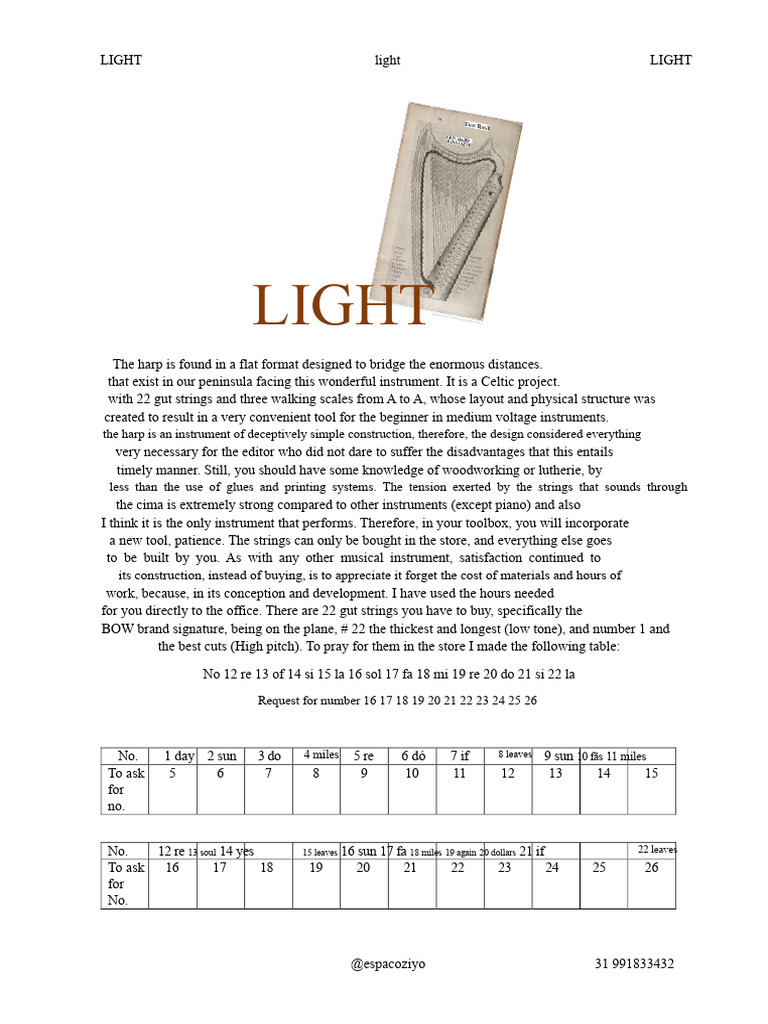Building a Celtic Harp: A Guide | PDF | String Instruments | Music ...