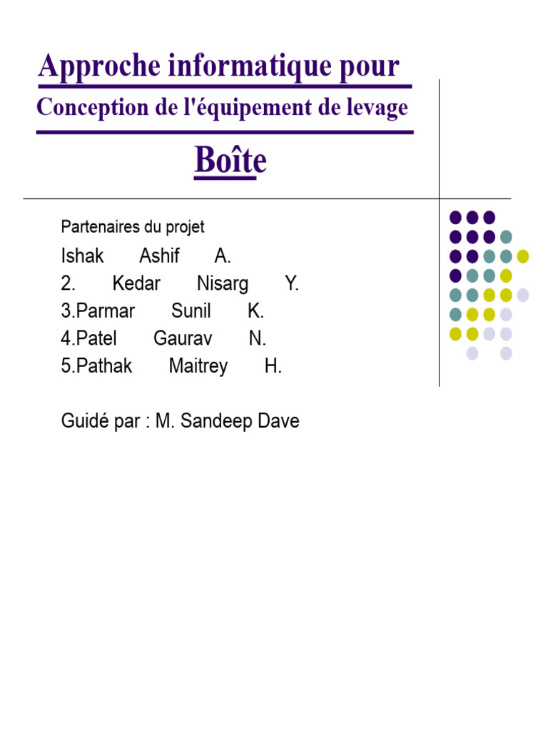 Conception informatique de grues de levage | PDF | Contrainte de ...