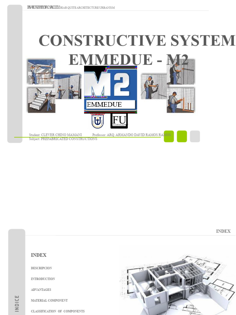 Emmedue Construction System | PDF | Wall | Building Engineering