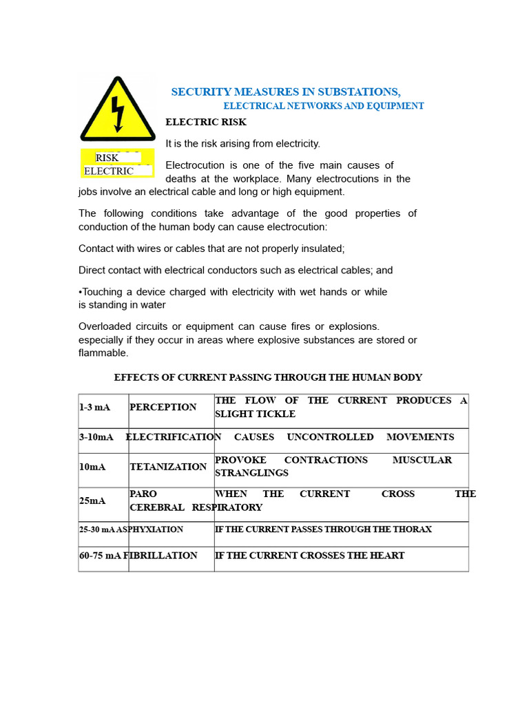 Electrical Safety Measures in Substations | PDF | Fuse (Electrical ...