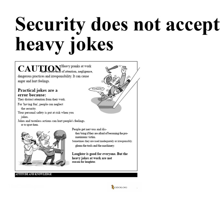 3 Security Does Not Accept Jokes | PDF