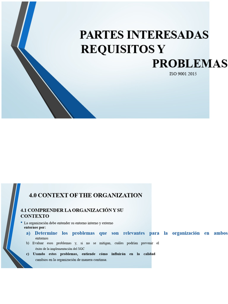 Requisitos de Partes Interesadas en ISO 9001 | PDF | Economias | Business