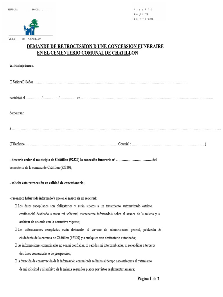 Solicitud de Retrocesión Concesión 755 | PDF