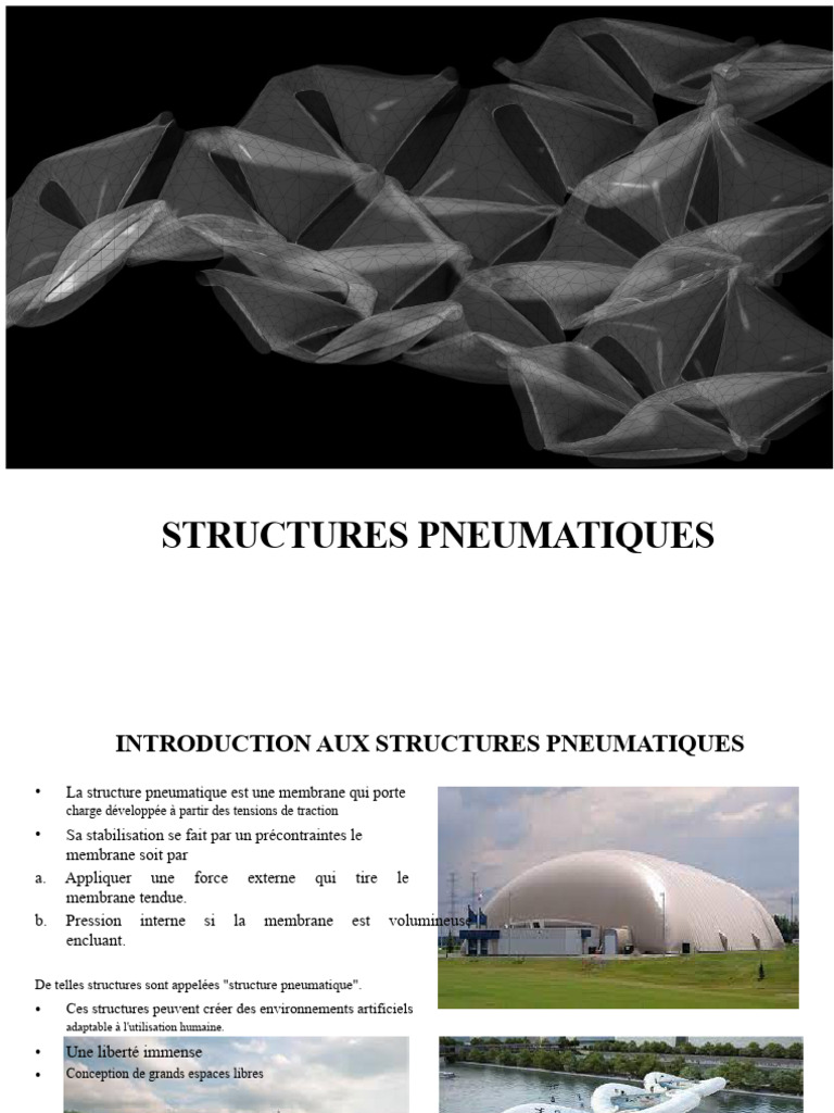 Introduction aux structures pneumatiques | PDF | Pression | Sphère