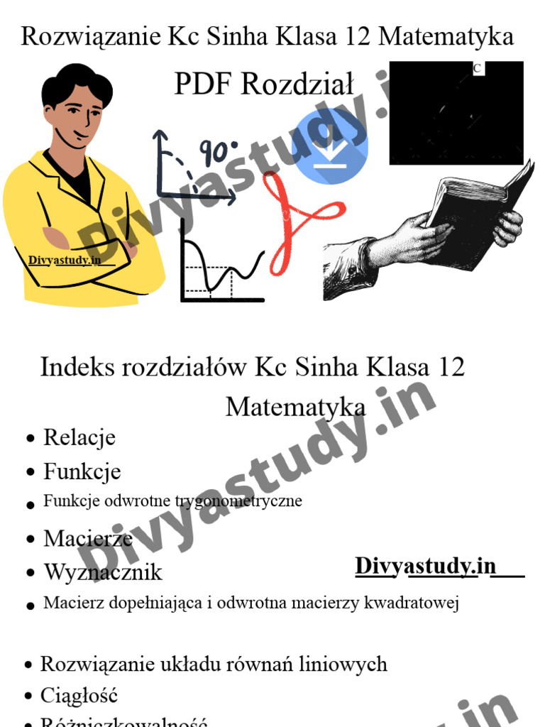 KC Sinha Rozwiązanie Klasa 12 Matematyka Rozdział PDF | PDF