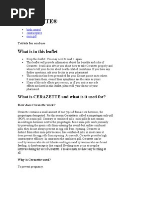 Cerazette Combined Oral Contraceptive Pill Thrombosis