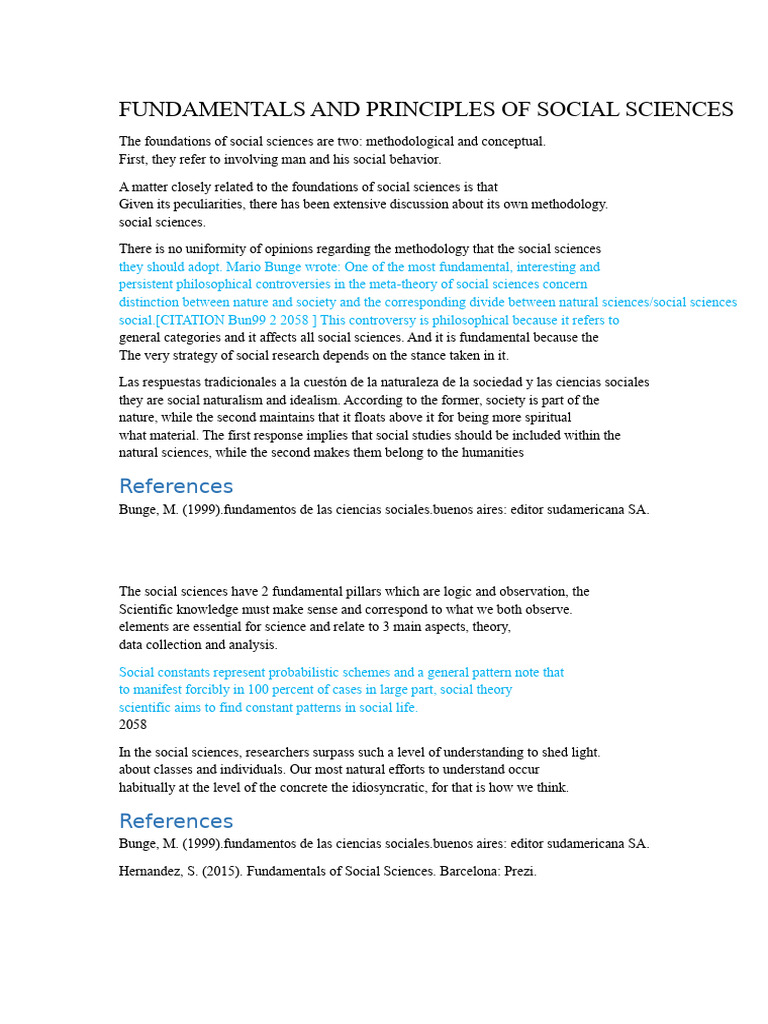 Foundations of Social Sciences Explained | PDF