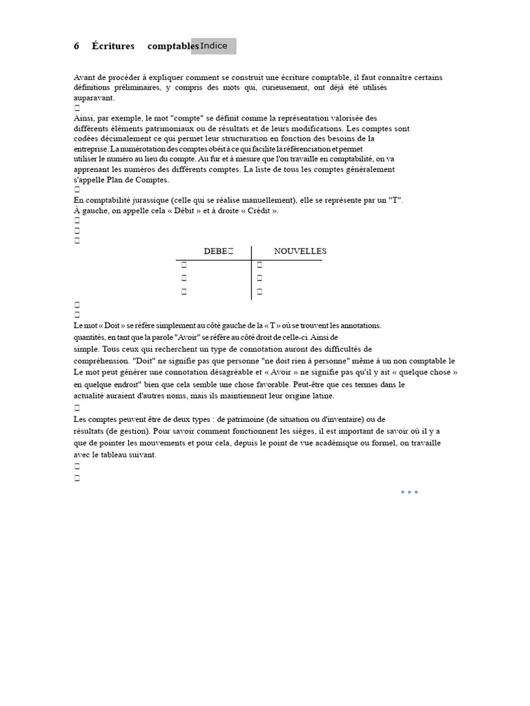 Écritures comptables et principes de base | PDF | Comptabilité | Bilan ...