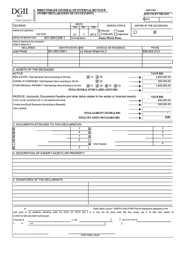 Form SD-1 for Task 2 of Tax Regime II | PDF | Real Estate Appraisal ...
