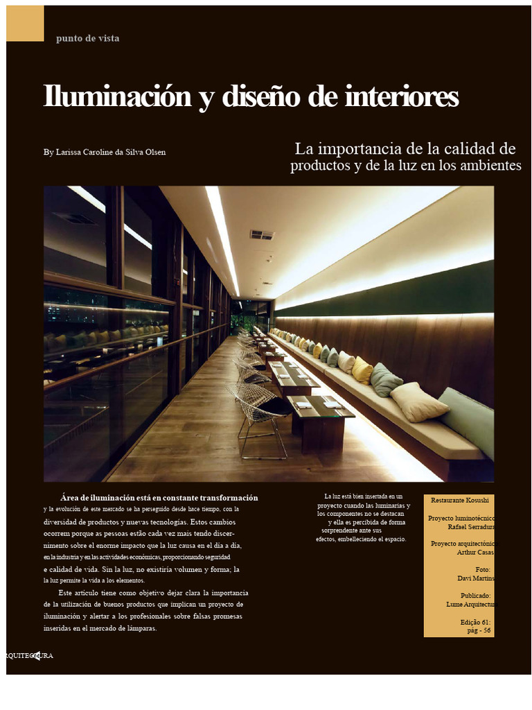 Importancia de la Iluminación en Diseño | PDF | Diodo emisor de luz ...