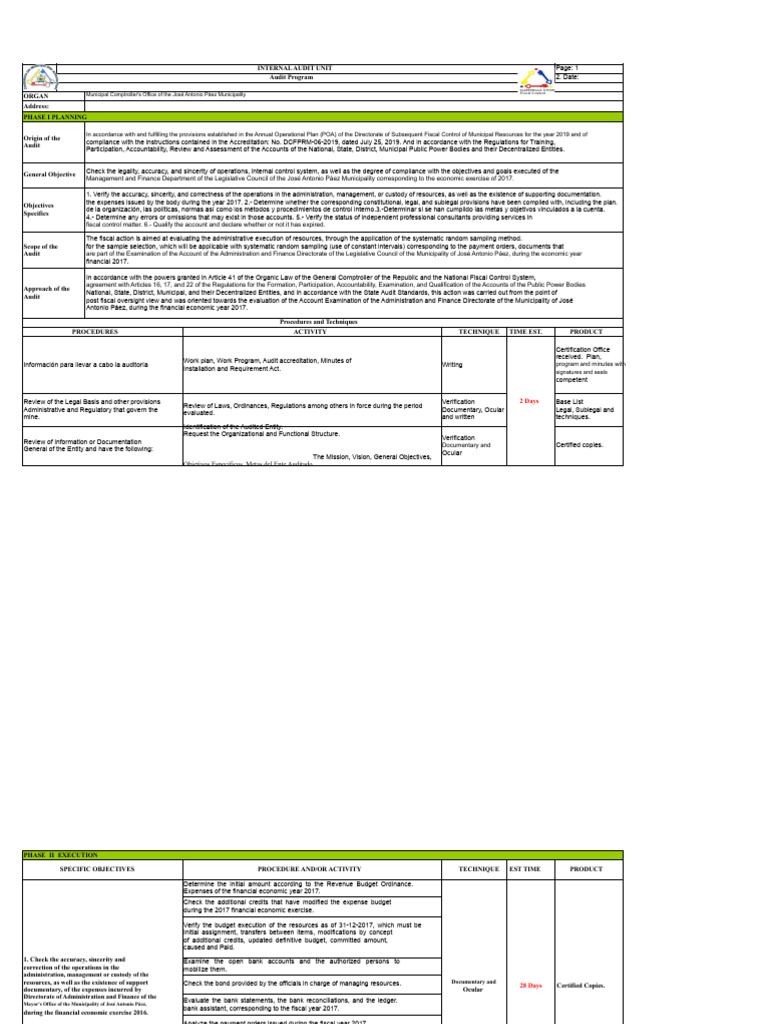 Compliance Audit Work Schedule | PDF | Banks | Audit