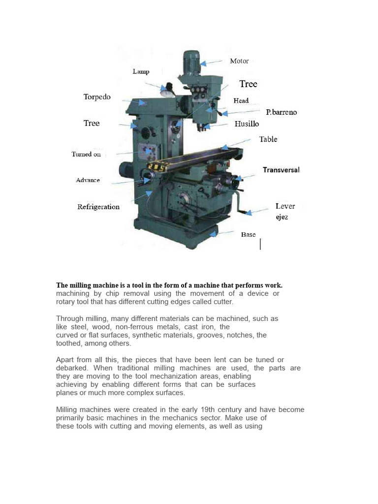 Milling Machine Overview and Operations | PDF | Machining | Machines