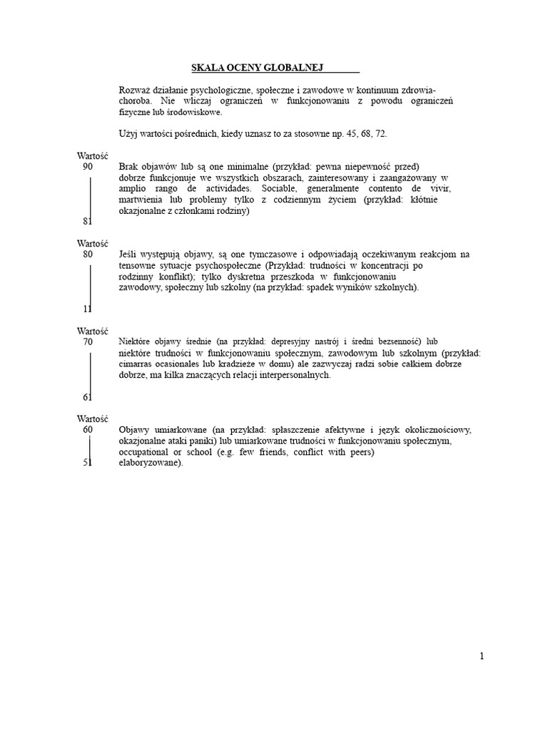 Skala GAF | PDF