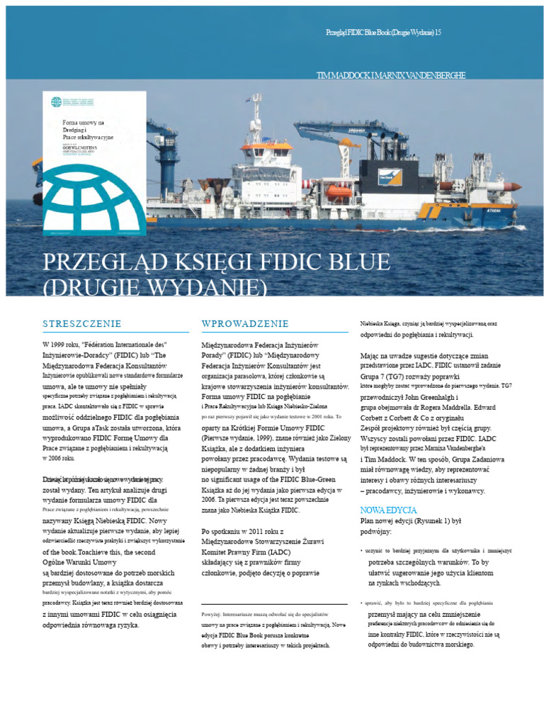 Książka FIDIC Blue | PDF
