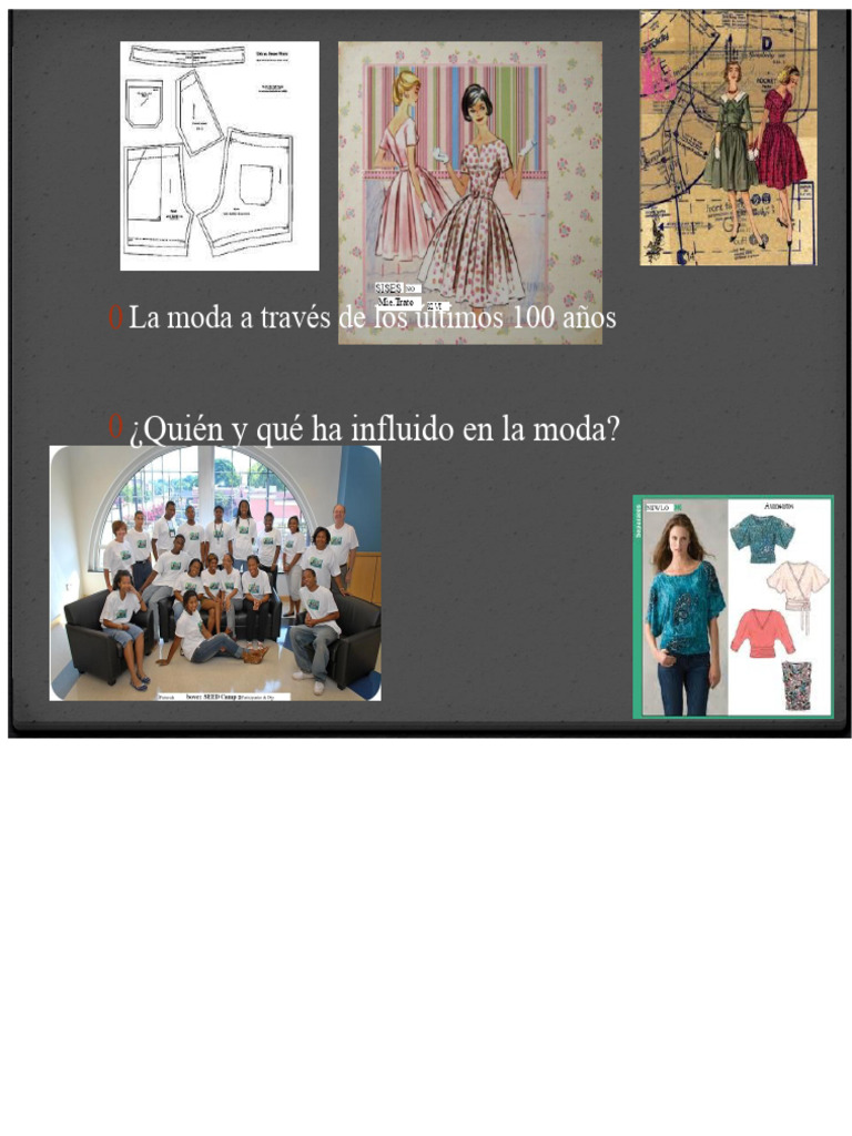Evolución de la Moda en 100 Años | PDF | Moda | Pantalones
