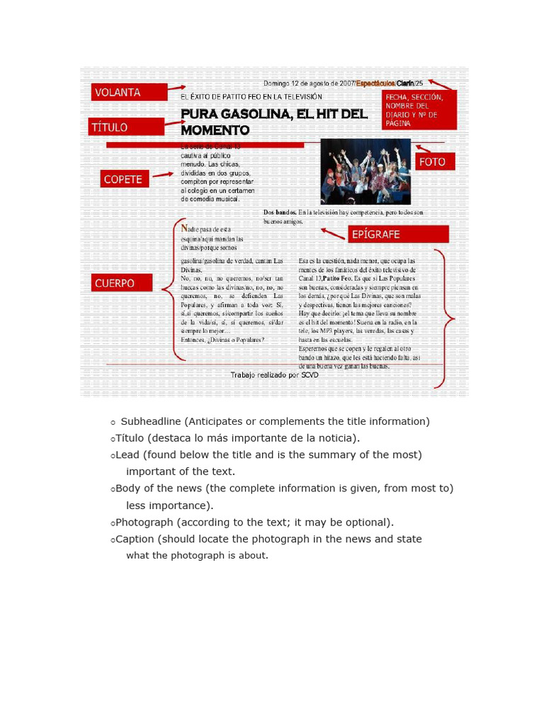 News Article Structure Guide | PDF