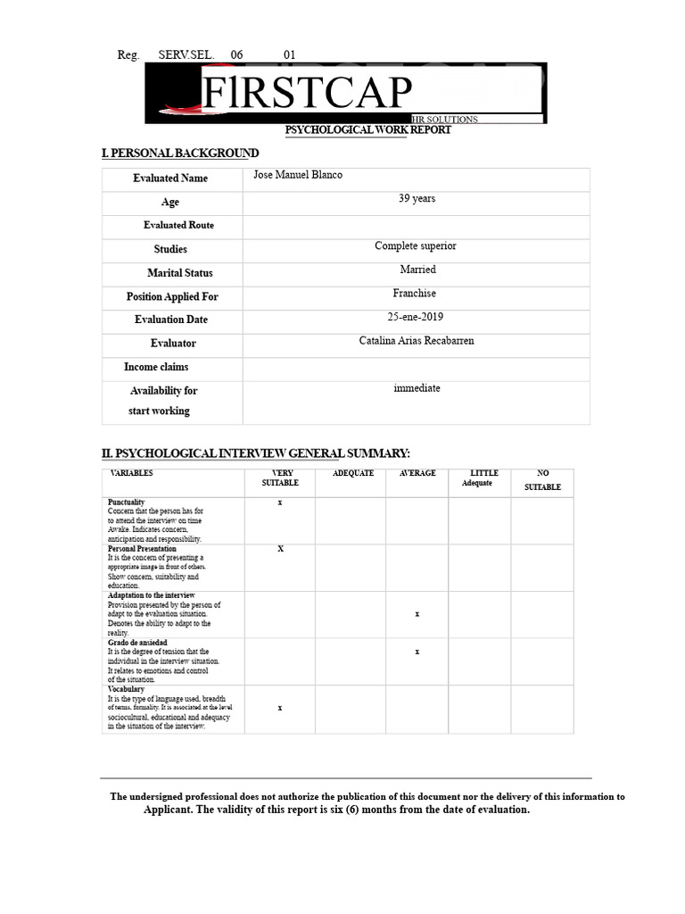Psychological-Labor Report EXAMPLE | PDF | Leadership | Decision Making