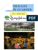 Revista Paraules de Lluis Guarner 2012 Del CEIP Lluis Guarner