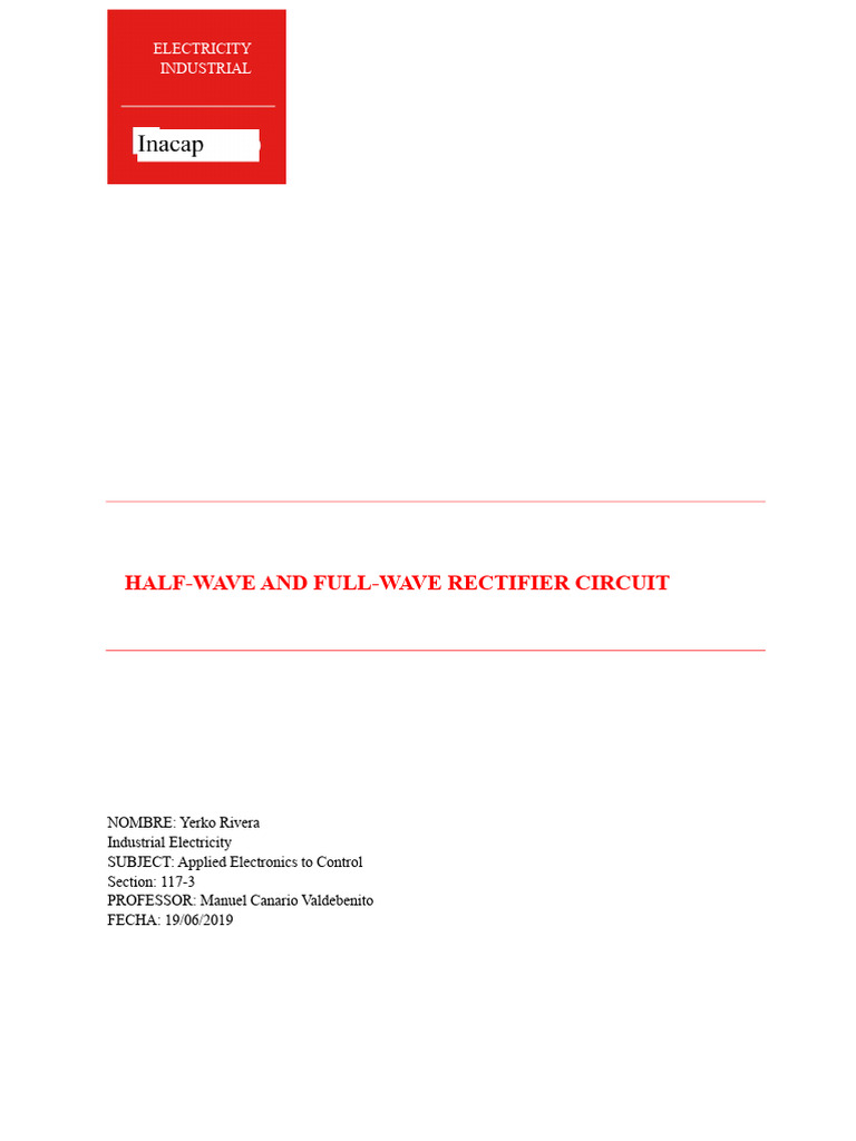 Three-Phase Full-Wave Rectifier | PDF | Rectifier | Diode
