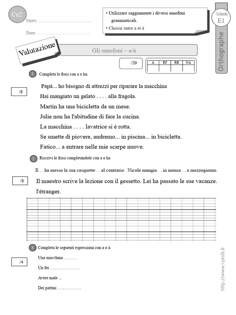 Ce2 Valutazione A A | PDF