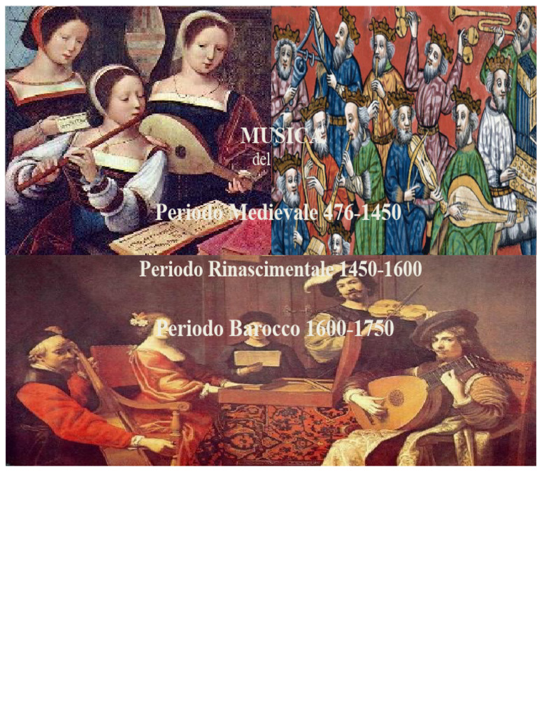 Lezione Di Musica Del 1° Trimestre Per La Classe 9 Periodo Medievale ...