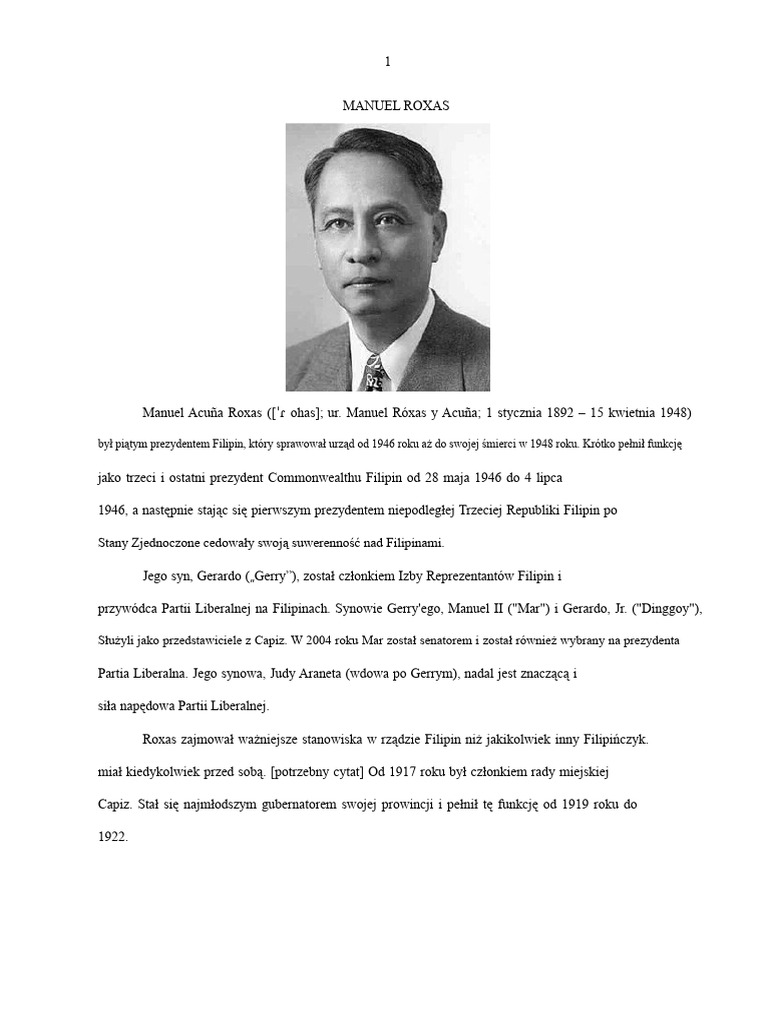 Manuel Roxas | PDF